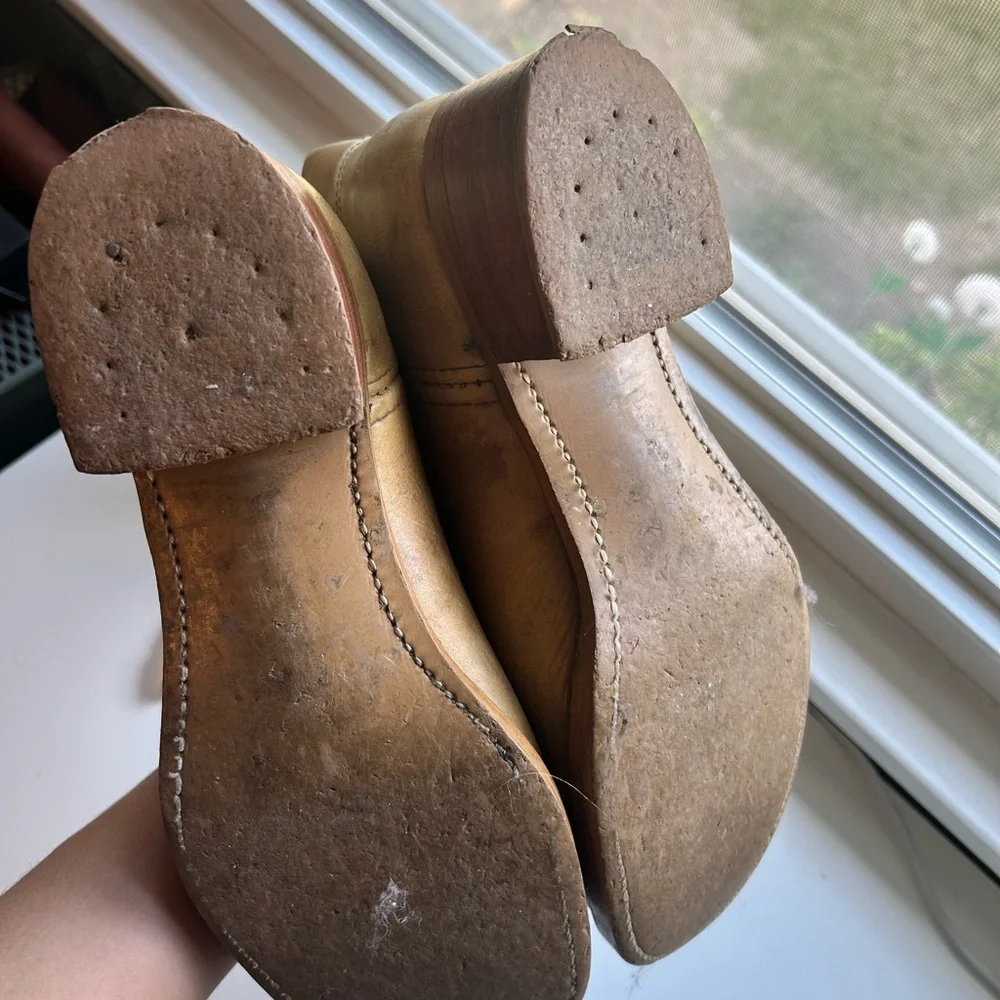 Frye Men's Tan Leather Boots - Picture 4 of 6